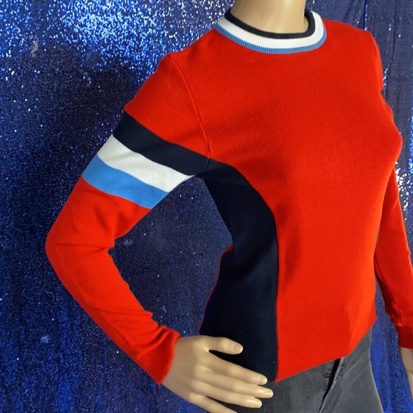 Bill Potts Red Block Jumper/Sweater Cooperative XS - Picture 3 of 8